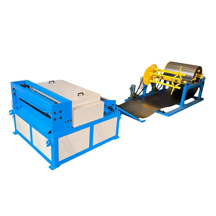 Sheet metal cut to length machine for air duct